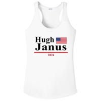 Hugh Janus Funny Presidential Election 2024 Parody Innuendo Ladies PosiCharge Competitor Racerback Tank