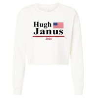 Hugh Janus Funny Presidential Election 2024 Parody Innuendo Cropped Pullover Crew