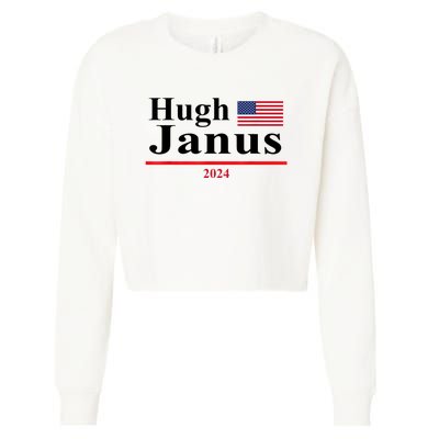 Hugh Janus Funny Presidential Election 2024 Parody Innuendo Cropped Pullover Crew