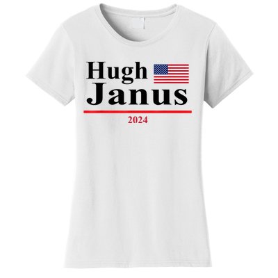 Hugh Janus Funny Presidential Election 2024 Parody Innuendo Women's T-Shirt