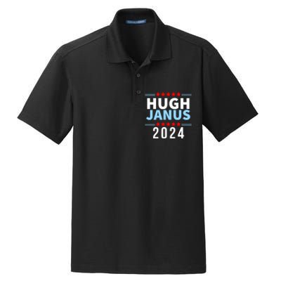 Hugh Janus Funny Presidential Election President 2024 Dry Zone Grid Polo