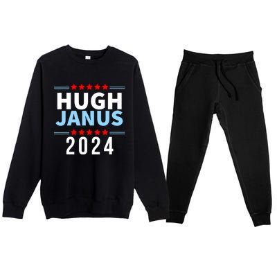 Hugh Janus Funny Presidential Election President 2024 Premium Crewneck Sweatsuit Set