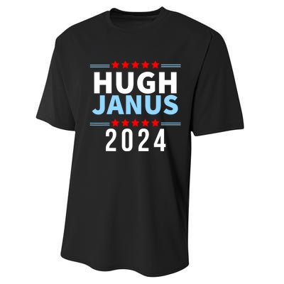 Hugh Janus Funny Presidential Election President 2024 Performance Sprint T-Shirt