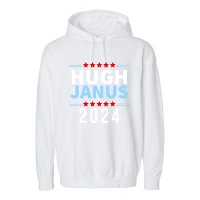 Hugh Janus Funny Presidential Election President 2024 Garment-Dyed Fleece Hoodie