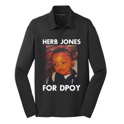 Herb Jones For Dpoy Silk Touch Performance Long Sleeve Polo