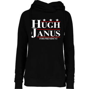 Hugh Janus Funny Presidential Election President 2024 Womens Funnel Neck Pullover Hood