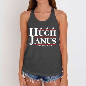 Hugh Janus Funny Presidential Election President 2024 Women's Knotted Racerback Tank