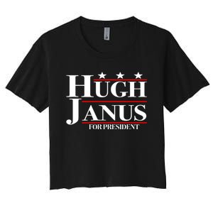 Hugh Janus Funny Presidential Election President 2024 Women's Crop Top Tee