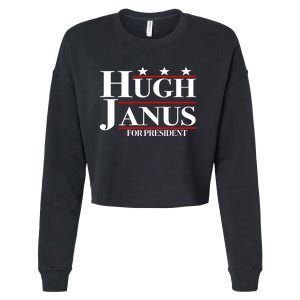 Hugh Janus Funny Presidential Election President 2024 Cropped Pullover Crew