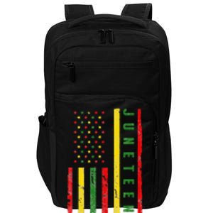 Happy Juneteenth Flag Melanin Black Pride Pan African 1865 Impact Tech Backpack