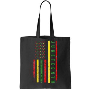 Happy Juneteenth Flag Melanin Black Pride Pan African 1865 Tote Bag