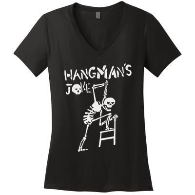 HangmanS Joke Funny Halloween Women's V-Neck T-Shirt