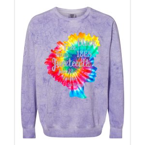 Happy Juneteenth Freedom Day African American June 19th 1965 Colorblast Crewneck Sweatshirt