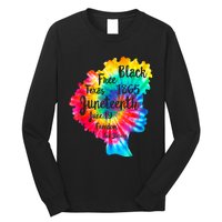 Happy Juneteenth Freedom Day African American June 19th 1965 Long Sleeve Shirt