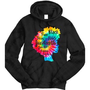 Happy Juneteenth Freedom Day African American June 19th 1965 Tie Dye Hoodie