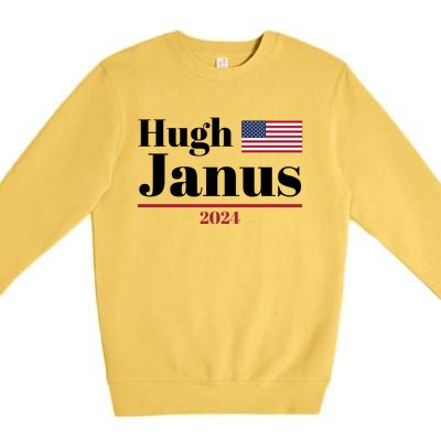 Hugh Janus Funny Presidential Election President 2024 Premium Crewneck Sweatshirt