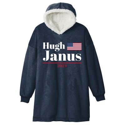 Hugh Janus Funny Presidential Election President 2024 Hooded Wearable Blanket