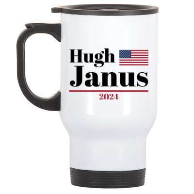 Hugh Janus Funny Presidential Election President 2024 Stainless Steel Travel Mug