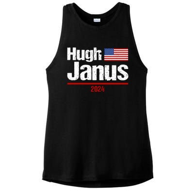 Hugh Janus Funny Presidential Election President 2024 Ladies PosiCharge Tri-Blend Wicking Tank