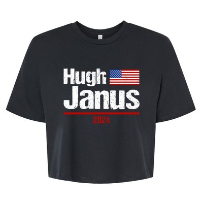 Hugh Janus Funny Presidential Election President 2024 Bella+Canvas Jersey Crop Tee