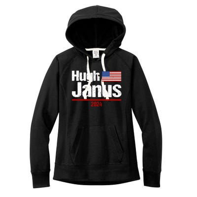 Hugh Janus Funny Presidential Election President 2024 Women's Fleece Hoodie