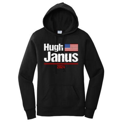 Hugh Janus Funny Presidential Election President 2024 Women's Pullover Hoodie