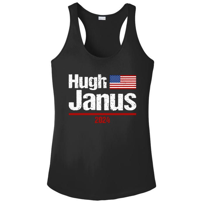 Hugh Janus Funny Presidential Election President 2024 Ladies PosiCharge Competitor Racerback Tank