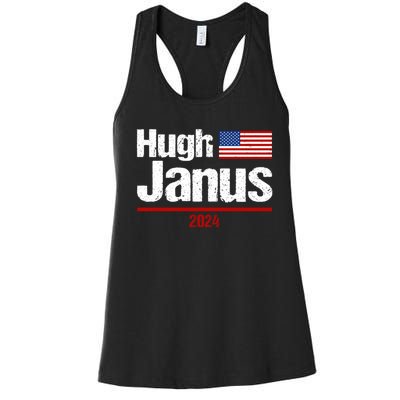 Hugh Janus Funny Presidential Election President 2024 Women's Racerback Tank