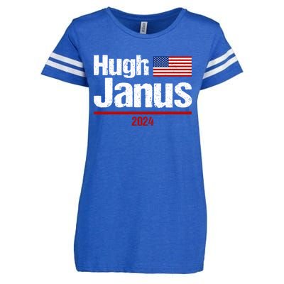 Hugh Janus Funny Presidential Election President 2024 Enza Ladies Jersey Football T-Shirt