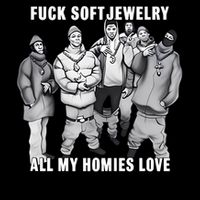 Hard Jewelry Fuck Soft Jewelry All My Homies Love Bad Bitches Cooling Performance Crew T-Shirt