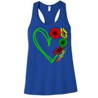 Happy Juneteenth Free Ish Black Lives Matter Black History Gift Women's Racerback Tank