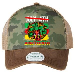 Happy Juneteenth Freedom Day African American June 19th Legacy Tie Dye Trucker Hat