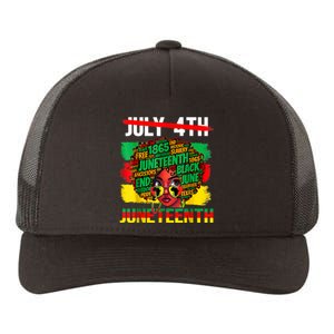 Happy Juneteenth Freedom Day African American June 19th Yupoong Adult 5-Panel Trucker Hat