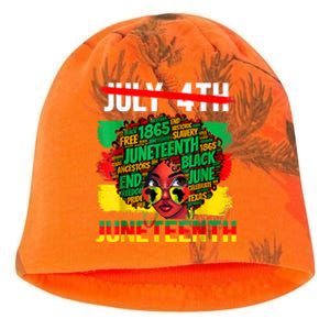 Happy Juneteenth Freedom Day African American June 19th Kati - Camo Knit Beanie