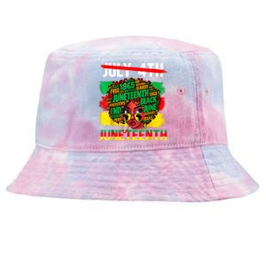 Happy Juneteenth Freedom Day African American June 19th Tie-Dyed Bucket Hat