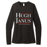 Hugh Janus For Governor Funny Meme Gag Gift Womens CVC Long Sleeve Shirt