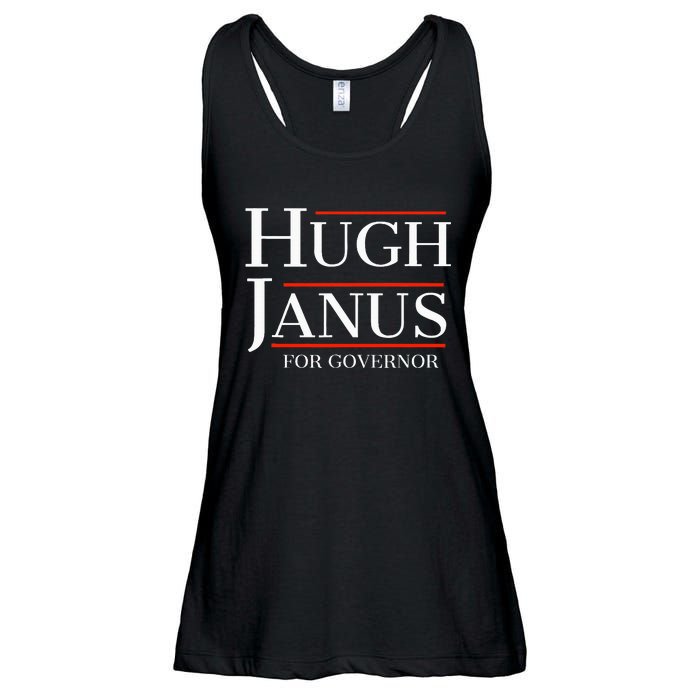 Hugh Janus For Governor Funny Meme Gag Gift Ladies Essential Flowy Tank