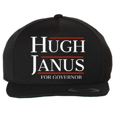 Hugh Janus For Governor Funny Meme Gag Gift Wool Snapback Cap