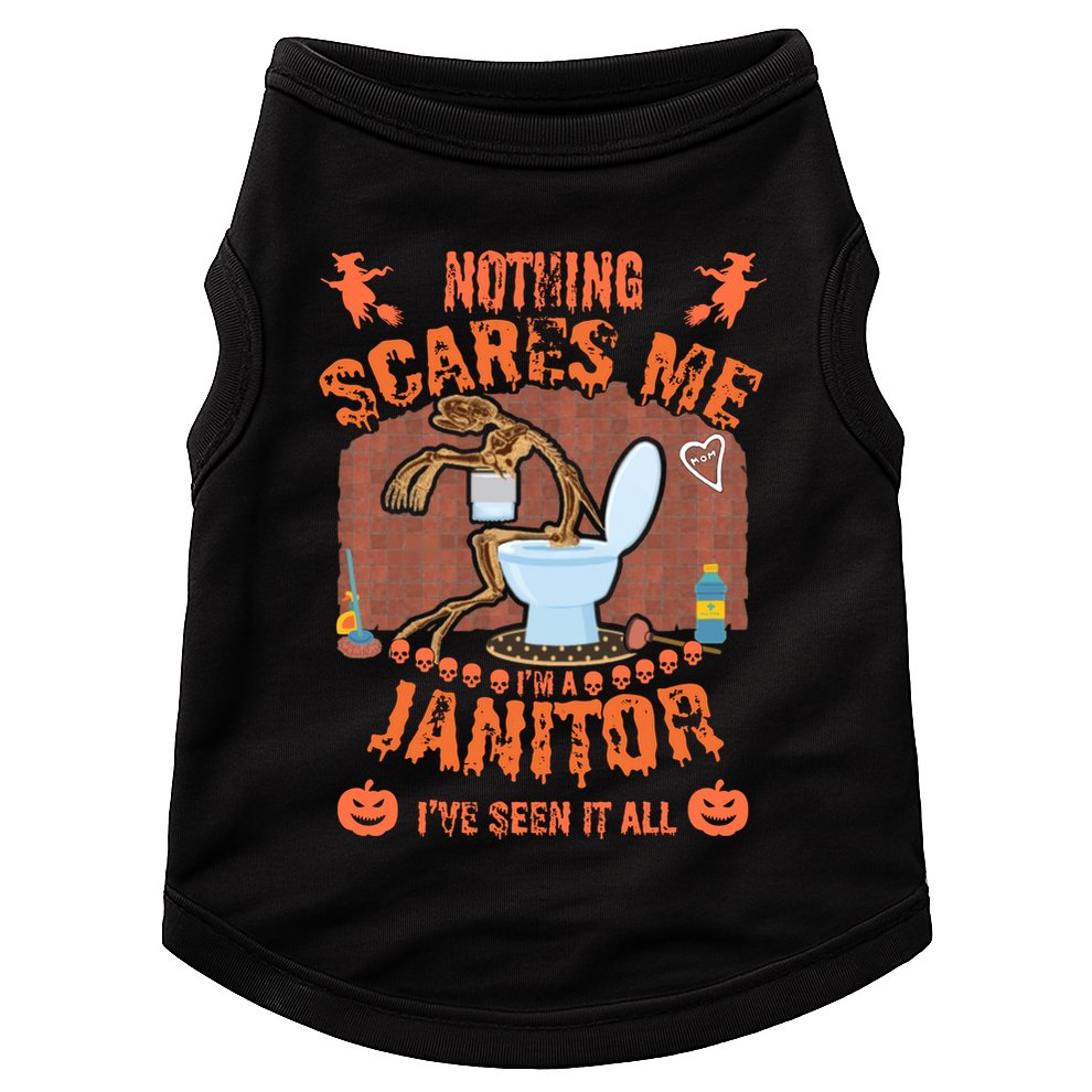 HALLOWEEN JANITORSJANITOR FUNNY HALLOWEEN SAYINGS Doggie Tank