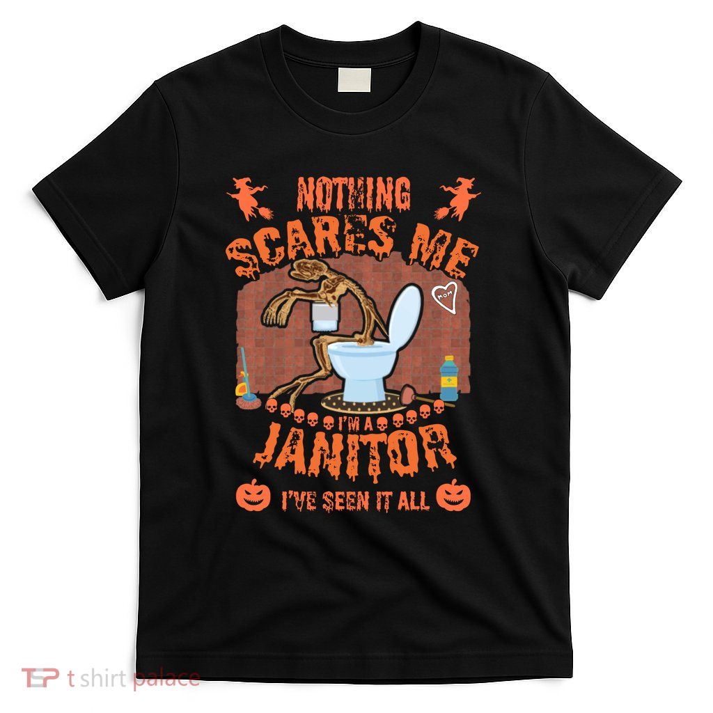 HALLOWEEN JANITORSJANITOR FUNNY HALLOWEEN SAYINGS T-Shirt