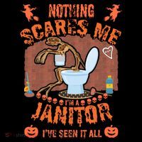 HALLOWEEN JANITORSJANITOR FUNNY HALLOWEEN SAYINGS Drawstring Bag