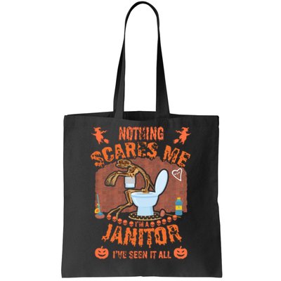 HALLOWEEN JANITORSJANITOR FUNNY HALLOWEEN SAYINGS Tote Bag