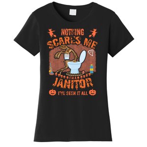 HALLOWEEN JANITORSJANITOR FUNNY HALLOWEEN SAYINGS Women's T-Shirt