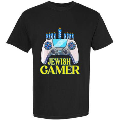 Hanukkah Jewish Gamer Video Game Christmas Xmas Boys Garment-Dyed Heavyweight T-Shirt