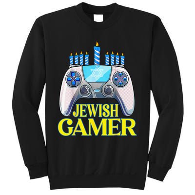 Hanukkah Jewish Gamer Video Game Christmas Xmas Boys Sweatshirt