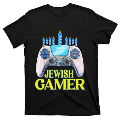 Hanukkah Jewish Gamer Video Game Christmas Xmas Boys T-Shirt