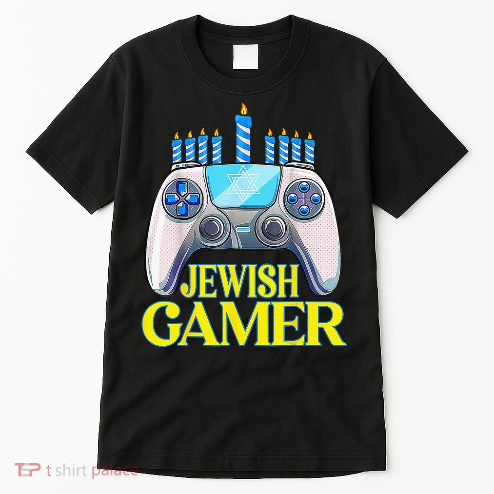 Hanukkah Jewish Gamer Video Game Christmas Xmas Boys Tall T-Shirt