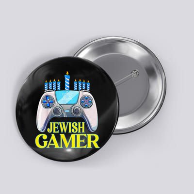 Hanukkah Jewish Gamer Video Game Christmas Xmas Boys Button