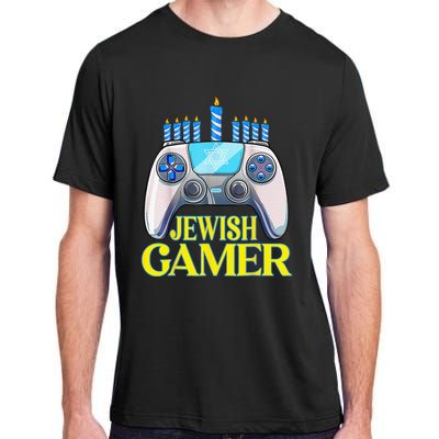 Hanukkah Jewish Gamer Video Game Christmas Xmas Boys Adult ChromaSoft Performance T-Shirt