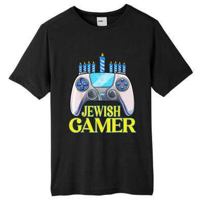 Hanukkah Jewish Gamer Video Game Christmas Xmas Boys Tall Fusion ChromaSoft Performance T-Shirt